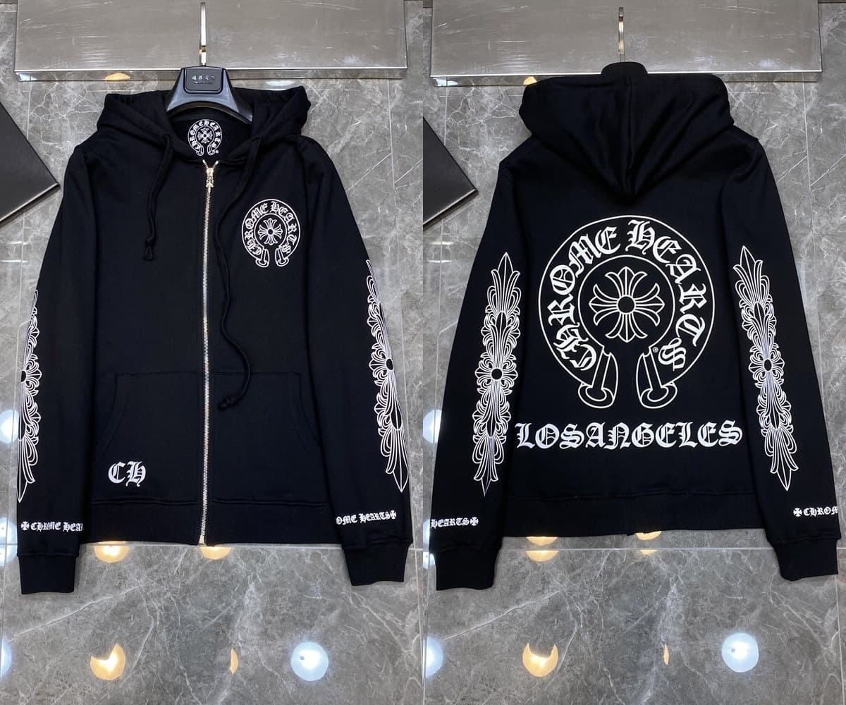 Sweat à capuche Chrome Hearts Cross, version correcte 25ss, polyvalent et tendance, vente en gros