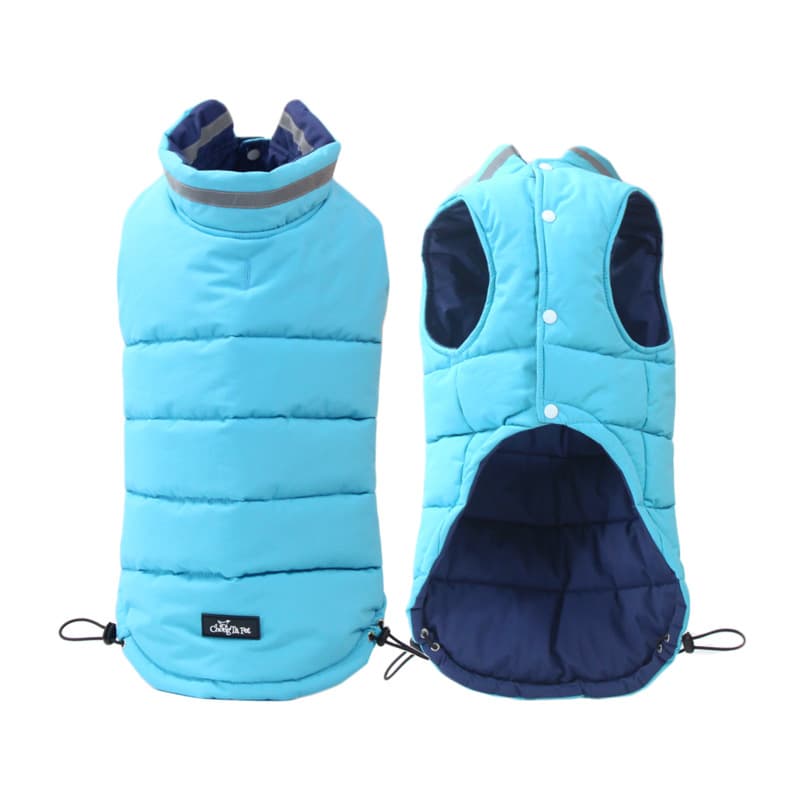 Autumn and winter trendy pet puppy clothes vest schnauzer corgi teddy bear bichon france pomeranian down jacket