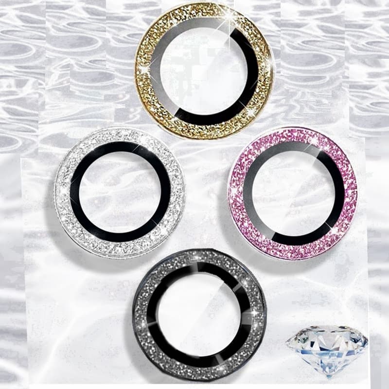 2-3Pcs Camera Lens Protector For IPhone 16E 16 Pro Max 13 Mini 14 15 Pro Max 16 Plus Diamond Metal Protective Glass