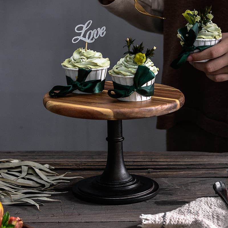 Wooden tall cake tray dessert table ornaments birthday display shelf cakes bread snacks Mori tasting tray.