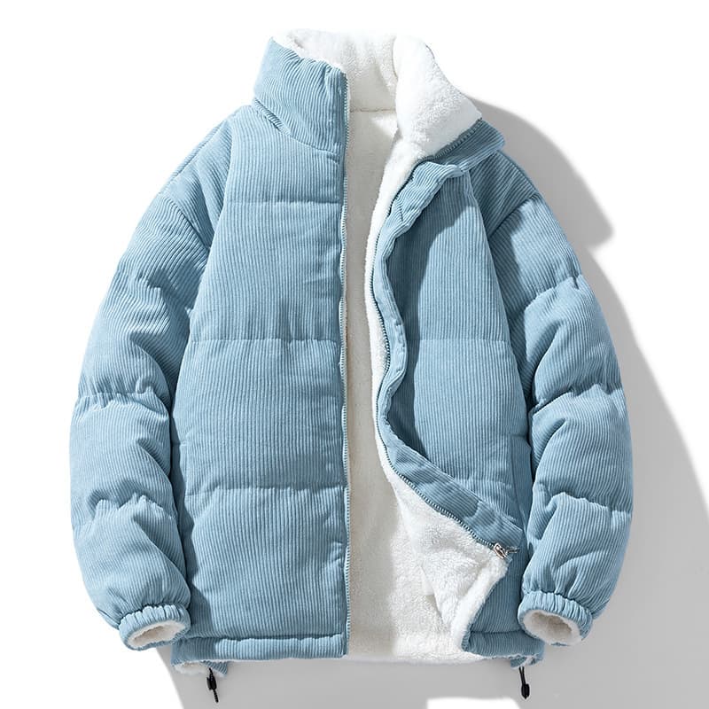 Men's Clothing Reversible Cotton Coat Winter Plus Velvet Thick Warm Cotton Coat