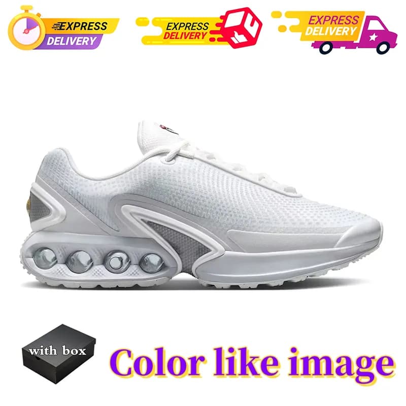 Avec boîte DN Running Shoes Athletic Trainers All Night Black Metallic Dark White Sier Bullet Half Platinum Royal Blue