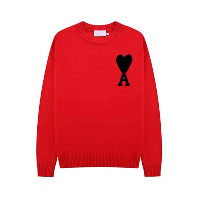 AMI Nouveau pull jacquard à col rond
