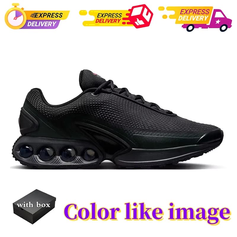Avec boîte DN Running Shoes Athletic Trainers All Night Black Metallic Dark White Sier Bullet Half Platinum Royal Blue