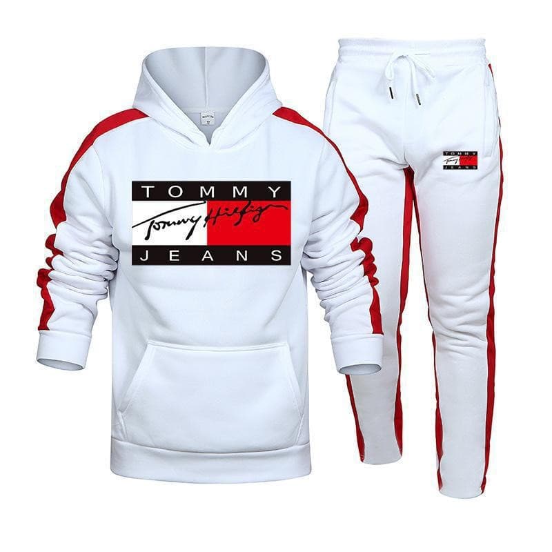 Ensemble 2 pièces de pull à capuche pour hommes, costume de sport décontracté imprimé, souhait transfrontalier européen et américain d'automne