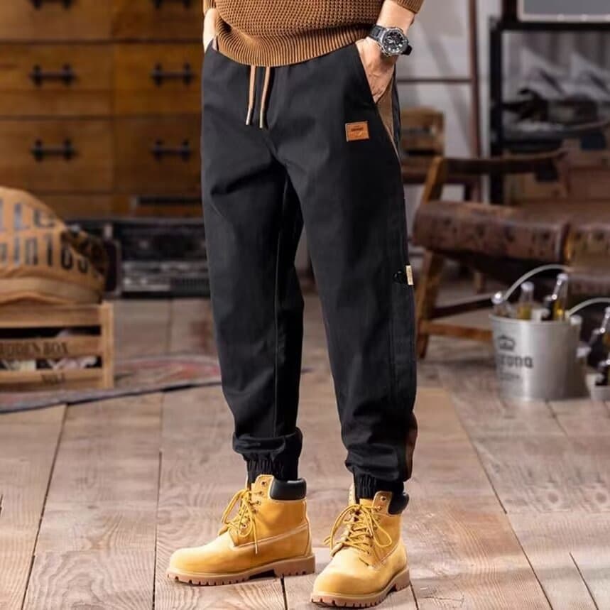 Men's Clothing 2024 Summer Fashion Brand Overalls Men's Loose Thin Cuffed Design Niche Casual Pants