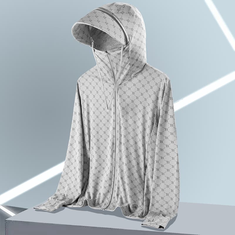 Men's Clothing Men's New Casual Hooded Sunscreen Summer Thin Jacket Skin Clothing Youth Jacket Fishing Windproof Sunscreen Clothing