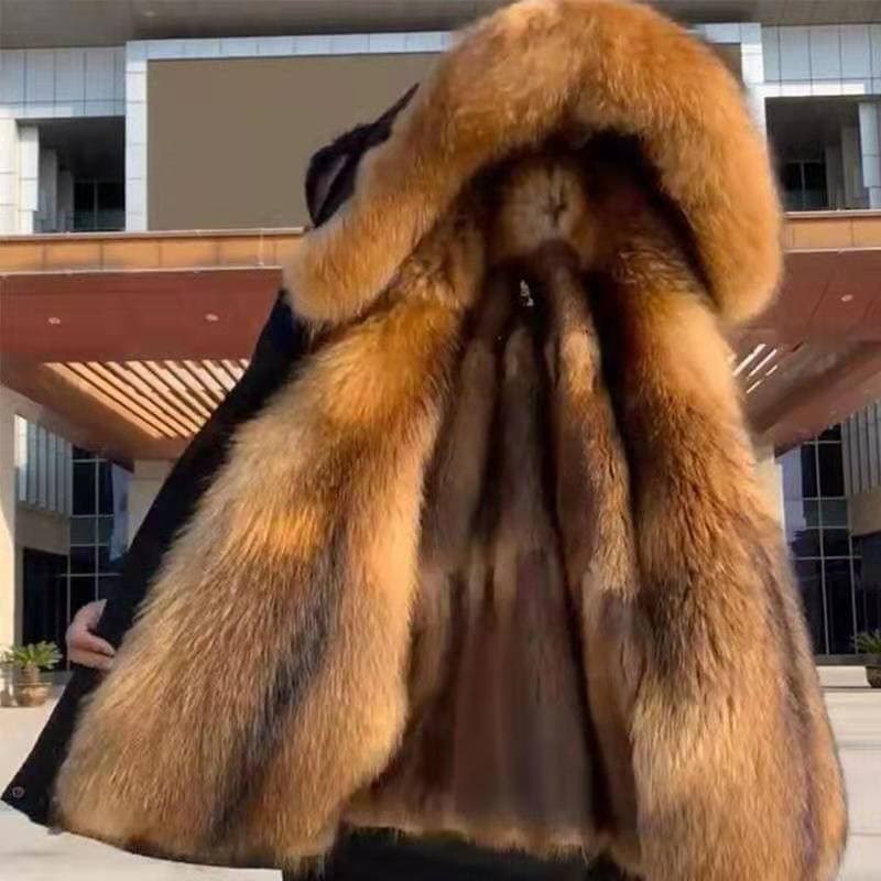 Men's clothing mink inner coat fur coat medium length pie overcome removable men's style