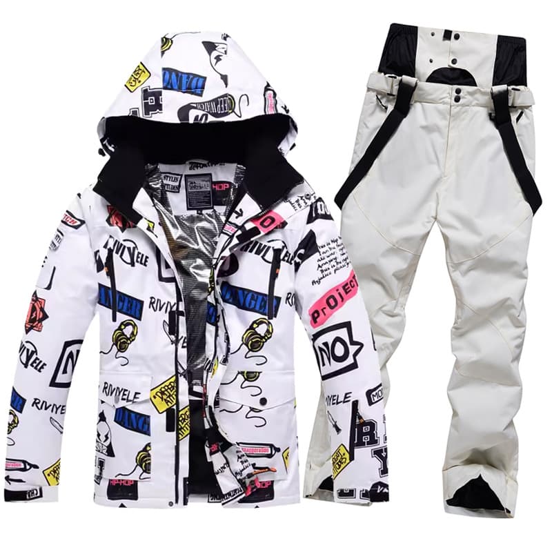 ski suits for men, windproof, waterproof, warm and breathable, one piece delivery, single and double board skiing clothes and pants