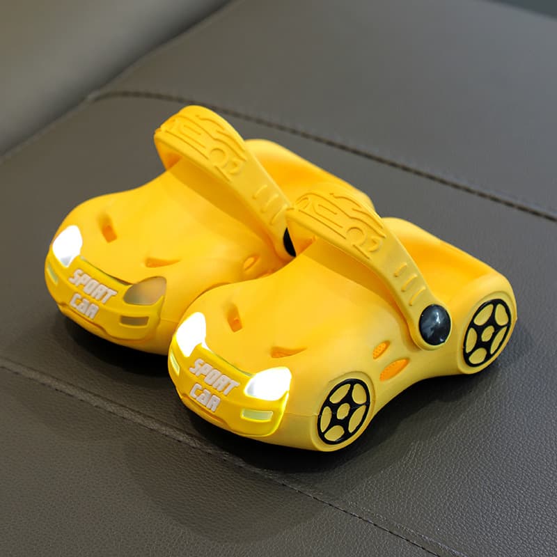 Mother & Kids Children's Luminous Slippers Car Sandals Boys Baby Cool Shape Non Slip Soft Bottom Kindergarten Sandals 2 8