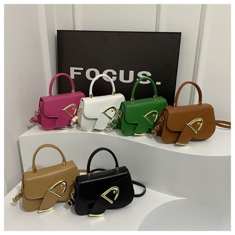 Fashionable Light Luxury 2023 Trendy New Korean Style Retro Casual Solid Color Handb Shoulder Crossbody Small Square