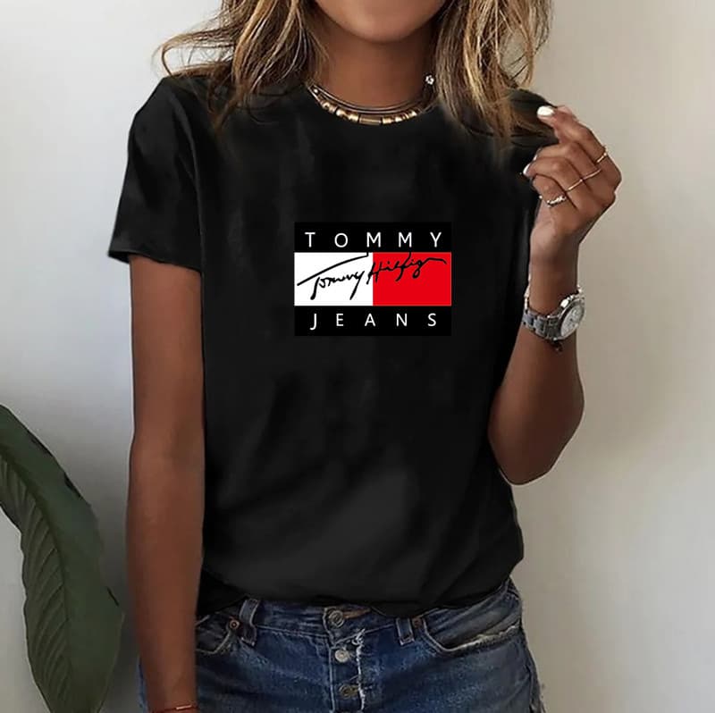 T-shirt imprimé décontracté à la mode pour femmes