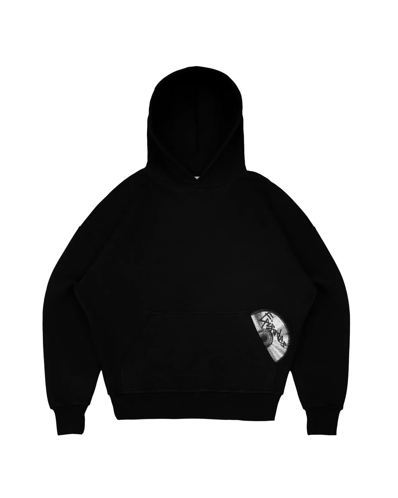 Ensemble sweat à capuche et jogging imprimé CD rétro Y2K – Pull streetwear avec poches graphiques et pantalon de survêtement assorti