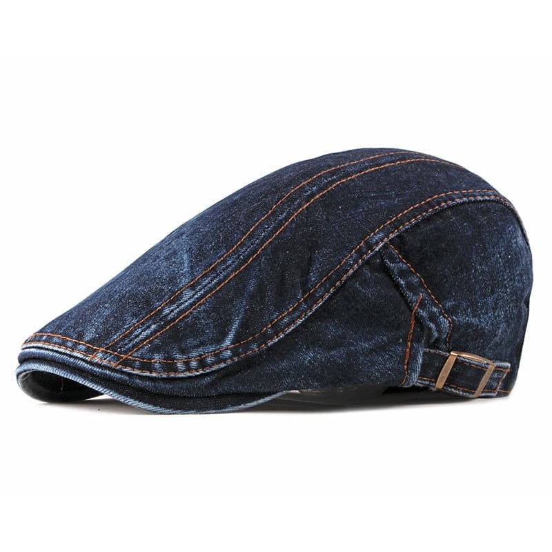 Hot Sale 2024 four seasons Denim Solid Newsboy Caps Men Washed Flat Peaked Cap Women Painter Beret Hats 16