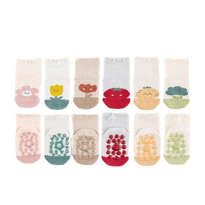 Kids'socks Children's floor socks fall and winter new silicone anti-slip baby baby