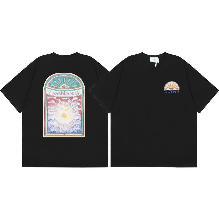 T-shirt ample à manches courtes pour hommes et femmes, imprimé printemps et été