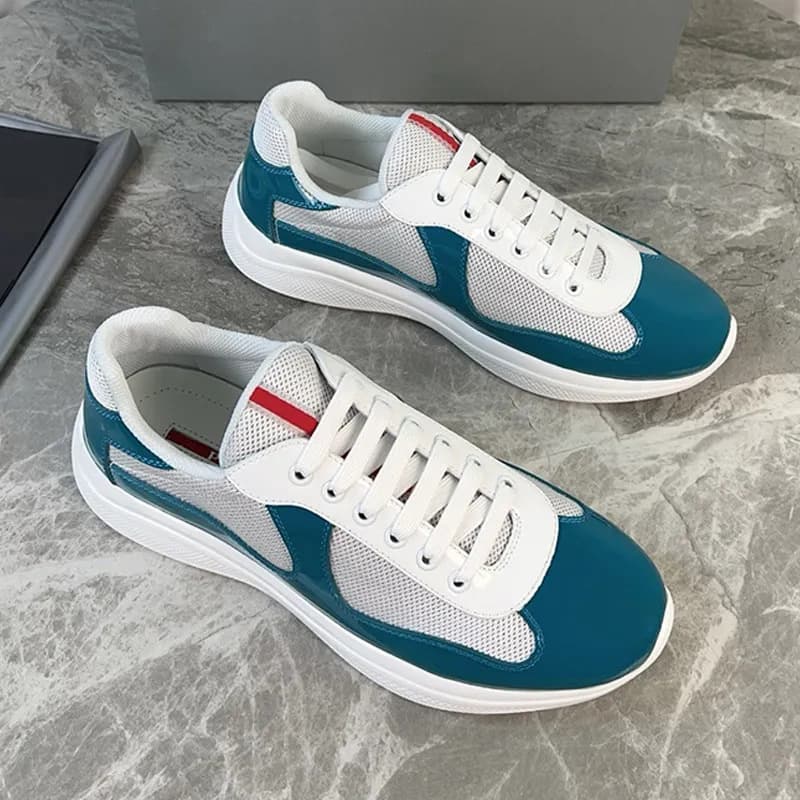 Chaussures de sport polyvalentes en cuir verni de haute qualité pour l'été 25, nouvelle collection Americas Cup P Home