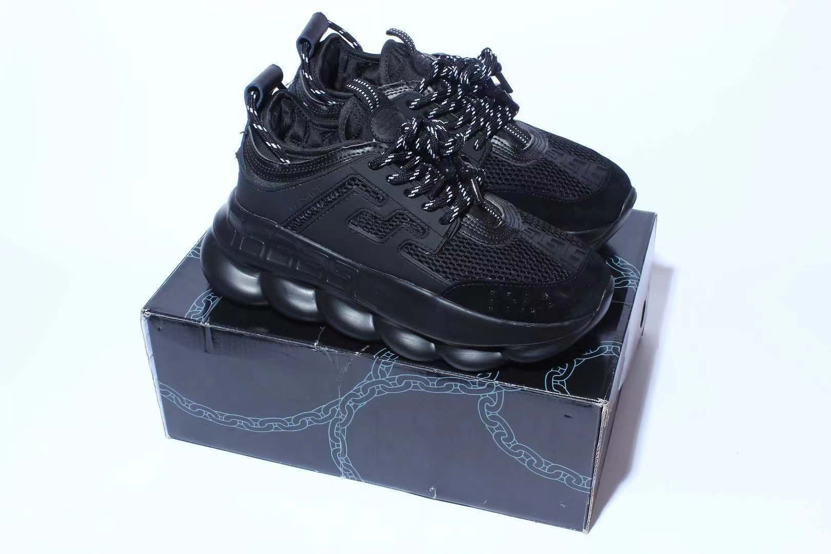 Chaussures décontractées haut de gamme, chaussures de sport italiennes réfléchissantes à haute chaîne, style papa, en cuir suédé multicolore