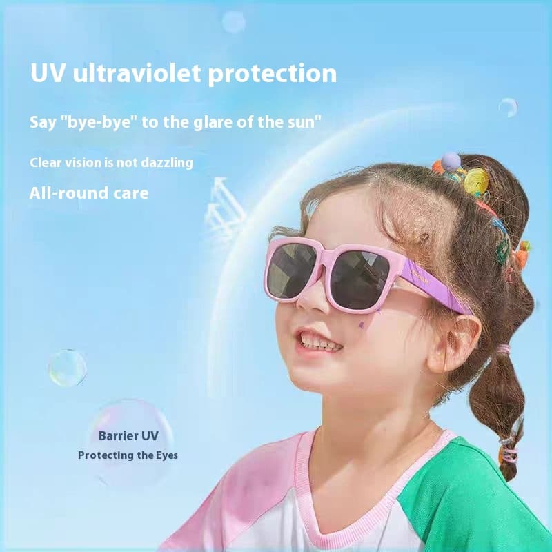 Children's Sunscreen Sunglasses Foldable Glasses UV Resistant Children's Sunglasses