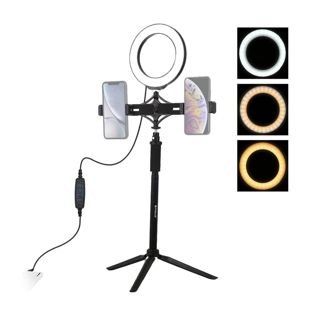 6.2/10inch Photo Ringlight Led Selfie Ring Light Phone Lamp Dimmable Photography Lighting With Tripod Stand Holder Youtube Video