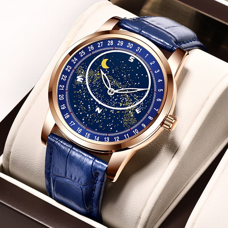 2023 New Hot Selling Starry Sky Disk Brand Watch Men's Fashion Fully Automatic Mechanical Watch Waterproof Luminous Men's Watch