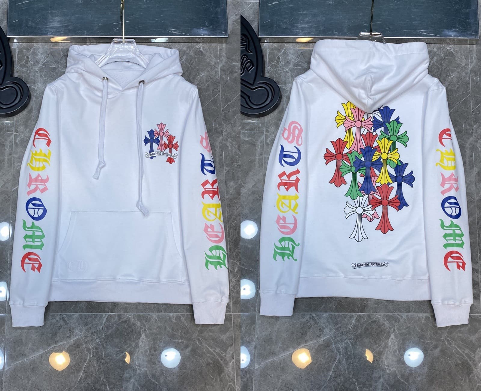 Sweat à capuche Chrome Hearts Cross, version correcte 25ss, polyvalent et tendance, vente en gros