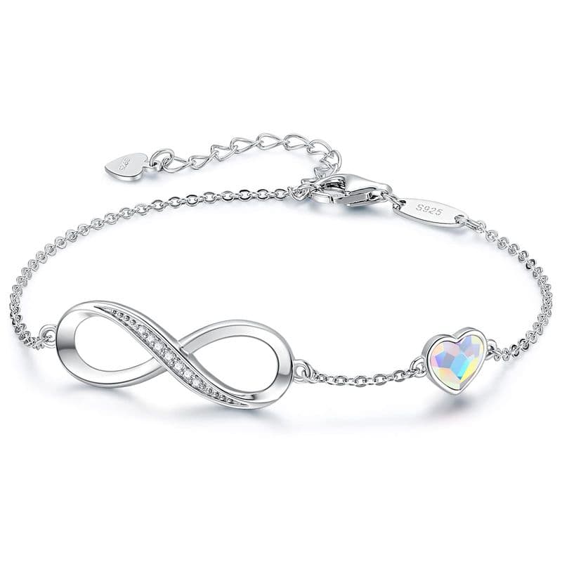 Infinite 8 Shaped Zircon Bracelet Does Not Fade Fashionable Girlfriend Holiday Gift Infinite Jewelry