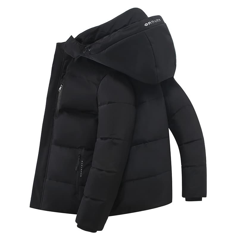 Men's Clothing Winter Short Down Jacket - Warm Hooded Coat With 550 Fill Power, Lightweight & Stylish For Casual Wear (Grey, Black, Red)​