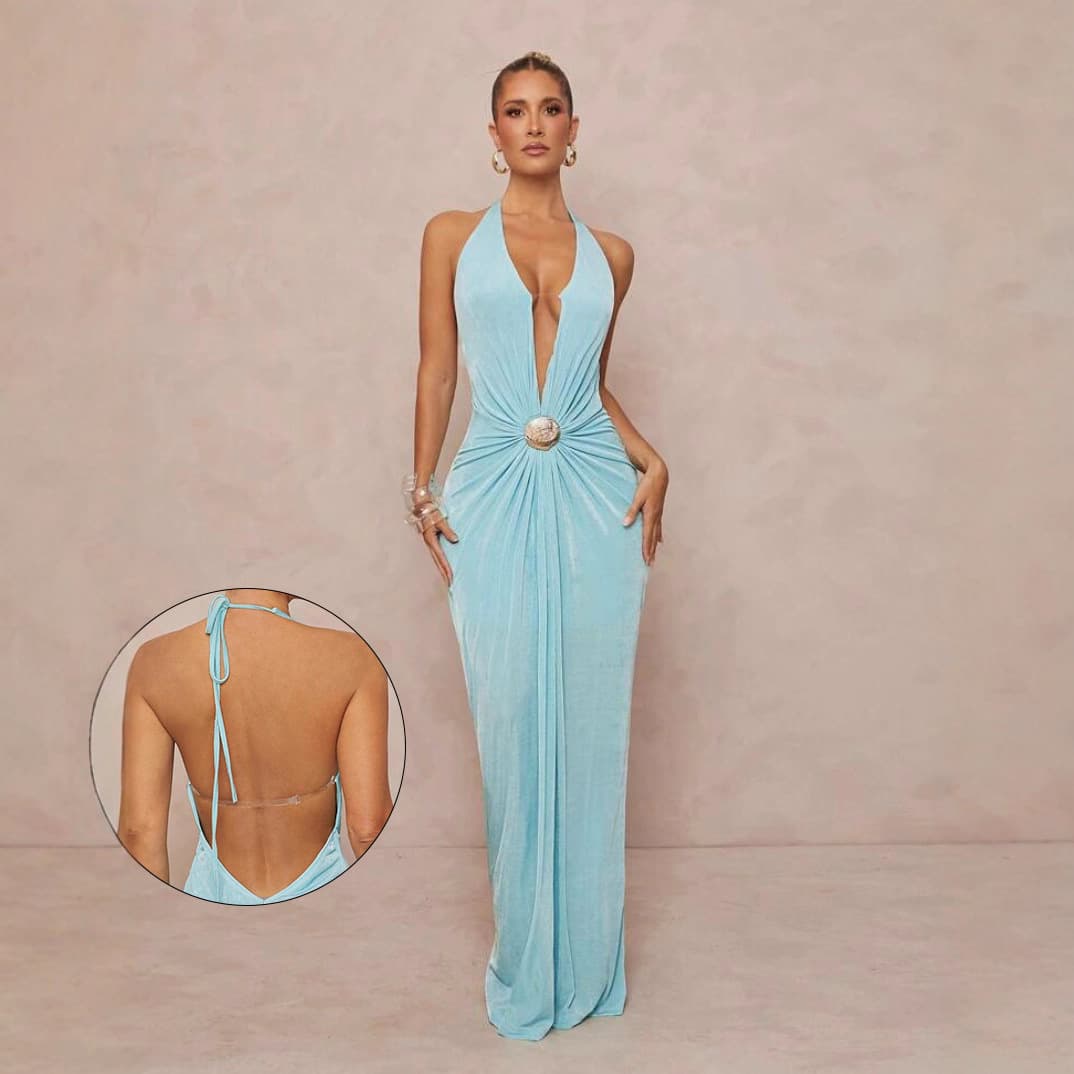 Elegant French-Style Summer Dress With Belted Design – Slimming, Versatile & Chic For Vacation & Daily Wear