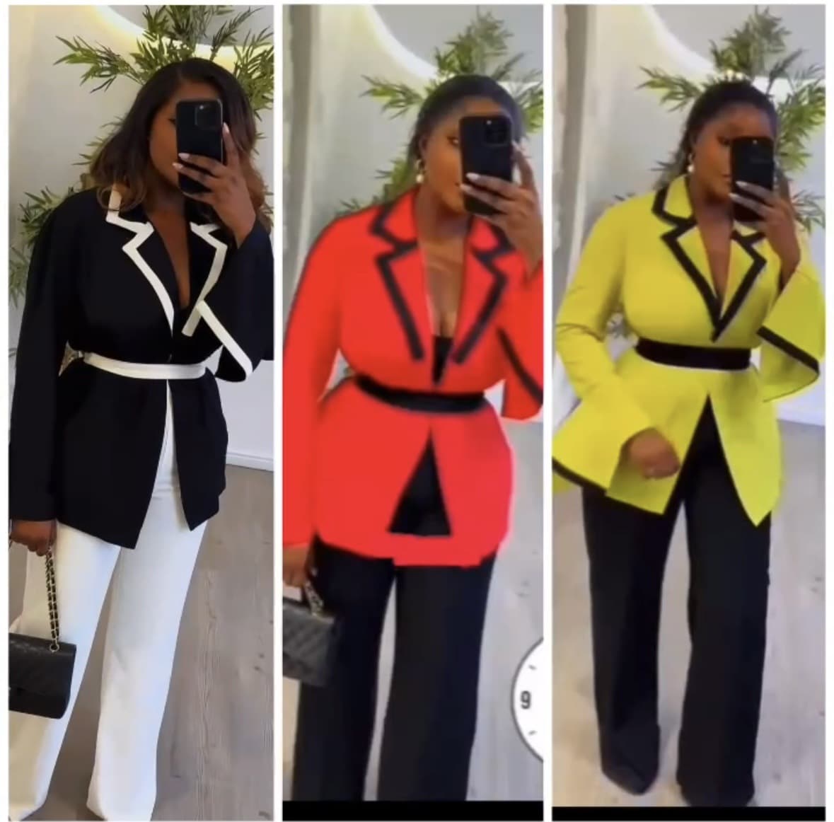Women's Clothing Women's Temperament Suit Jacket And Straight Trousers Set Style Long Sleeve For Formal & Casual For Women