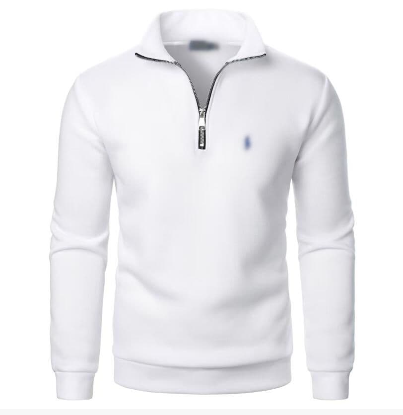Pull Rauph Laurren Designer Polo Zip Pony Brodé Couple Top, demi-zip, sweat à capuche décontracté de luxe pour automne