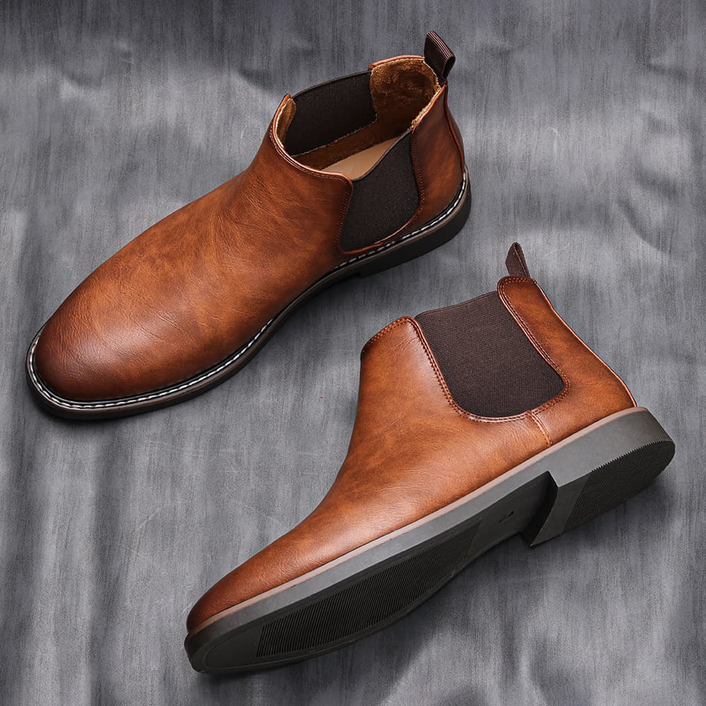 Men's British men's shoes Polish color fashion retro men's plus size ankle boots ankle boots