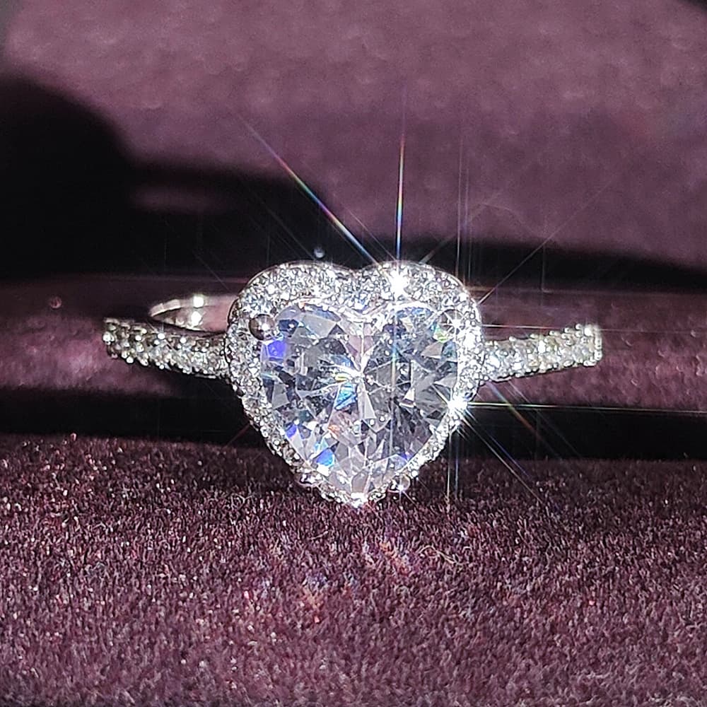 Daisy Fashion Love Heart Ring Female Small Design Niche Texture R1707