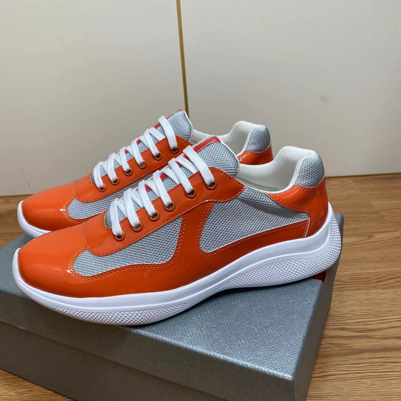 Chaussures de sport décontractées pour homme en cuir véritable noir de marque P, pointure 25, baskets de mode haut de gamme, nouveau modèle, gran