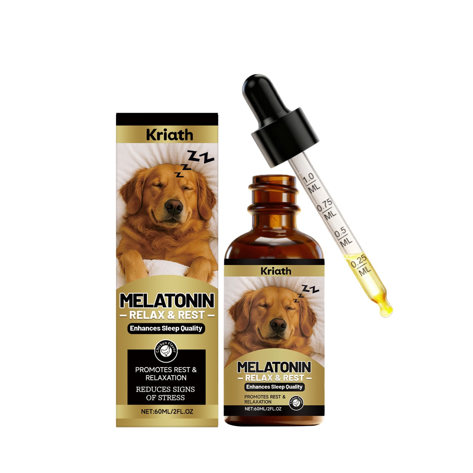 Kriath Body Gentle Formula Nourishing Dog Comfort Pet Daily Care Drops