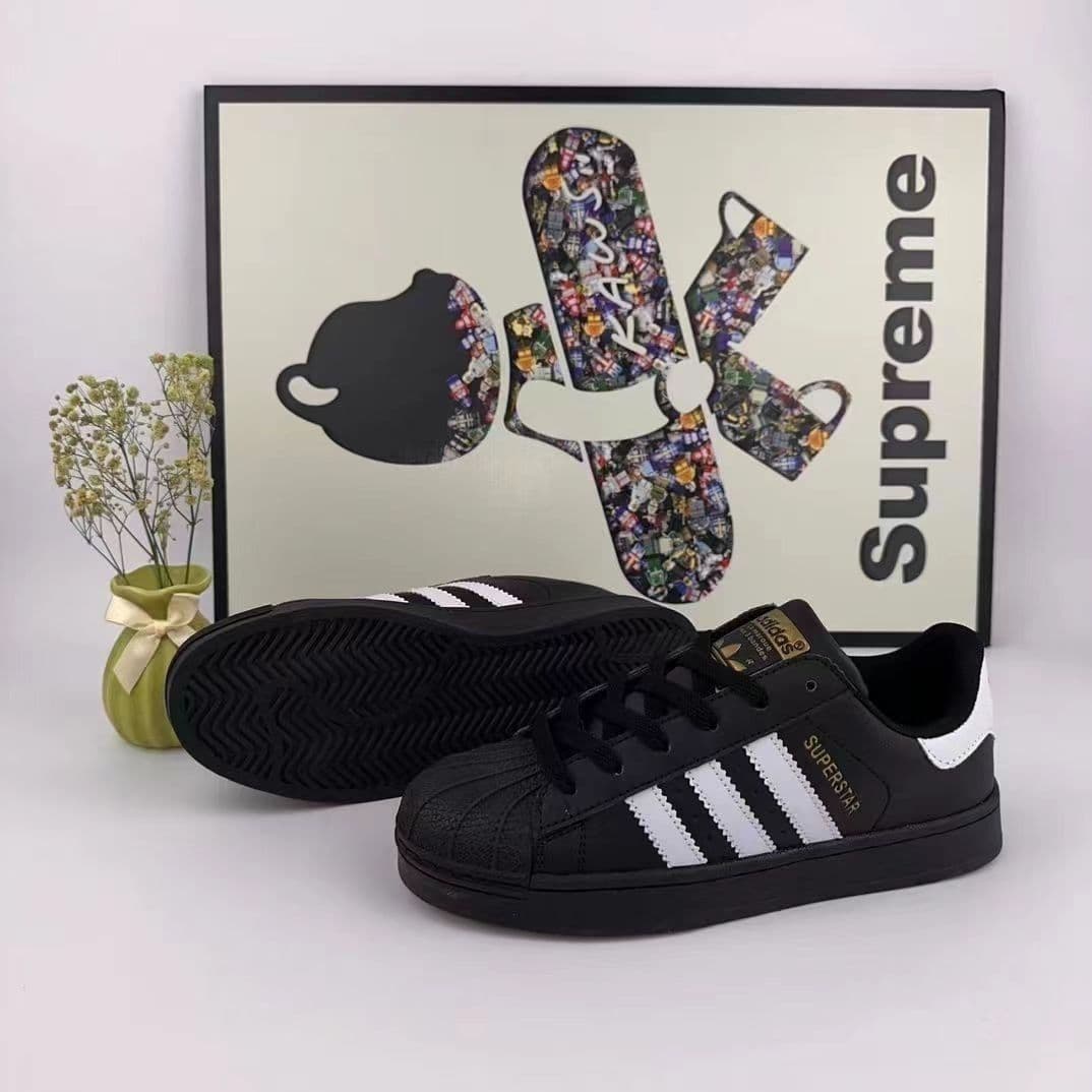 Shell Head Black Casual Board pour hommes et femmes sur le campus, chaussures de sport blanches polyvalentes, simples et à la mode