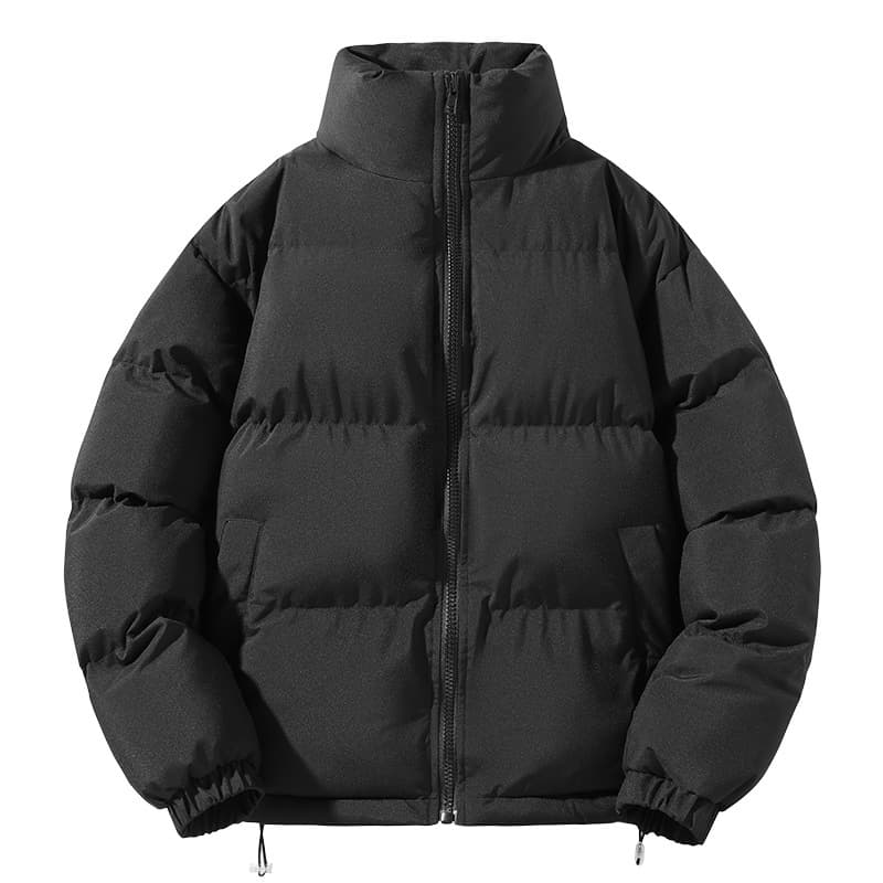 2023 New Autumn And Winter Casual Men's Thickened Cotton Bread Clothes Stand Up Collar Couple Coat