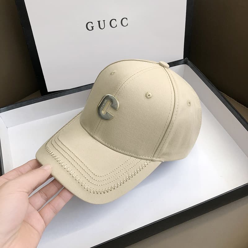 Selected Small Metal C-Letter Design Baseball for Women Korean Edition Instagram Trendy Versatile Duck Tongue Internet Red Sun