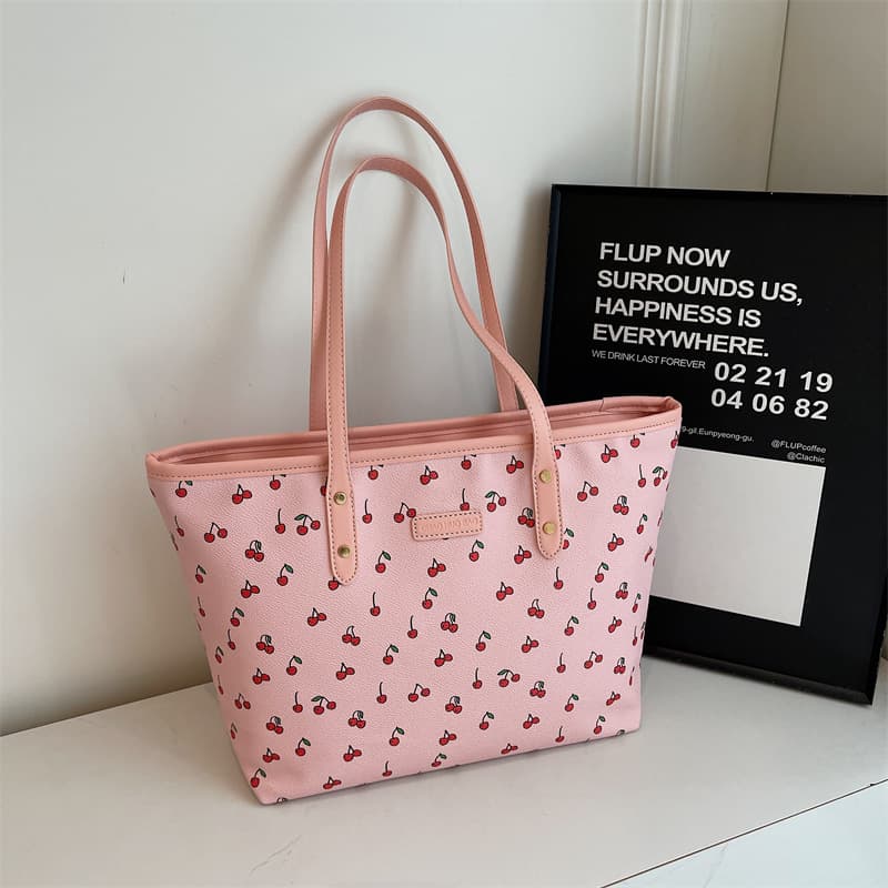 Women's Bags New Printed Large Capacity Commuter Temperament Tote Bag Fashionable And Versatile High End Shoulder Bag For Women