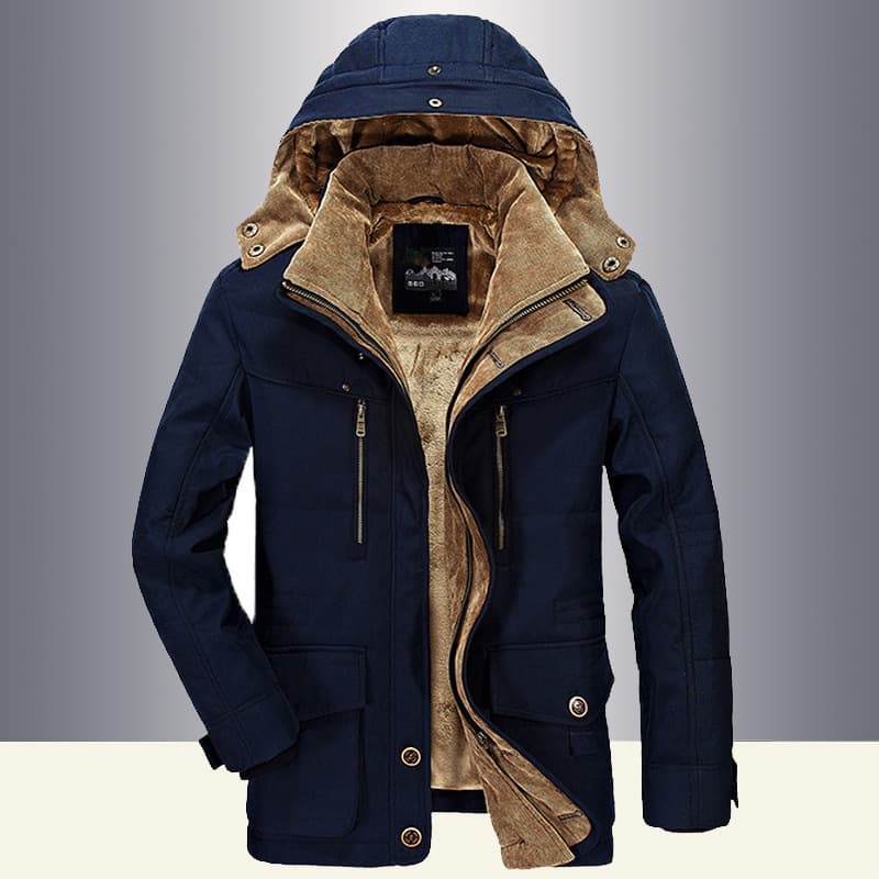 Men's Clothing casual multi pocket hooded men's thickened