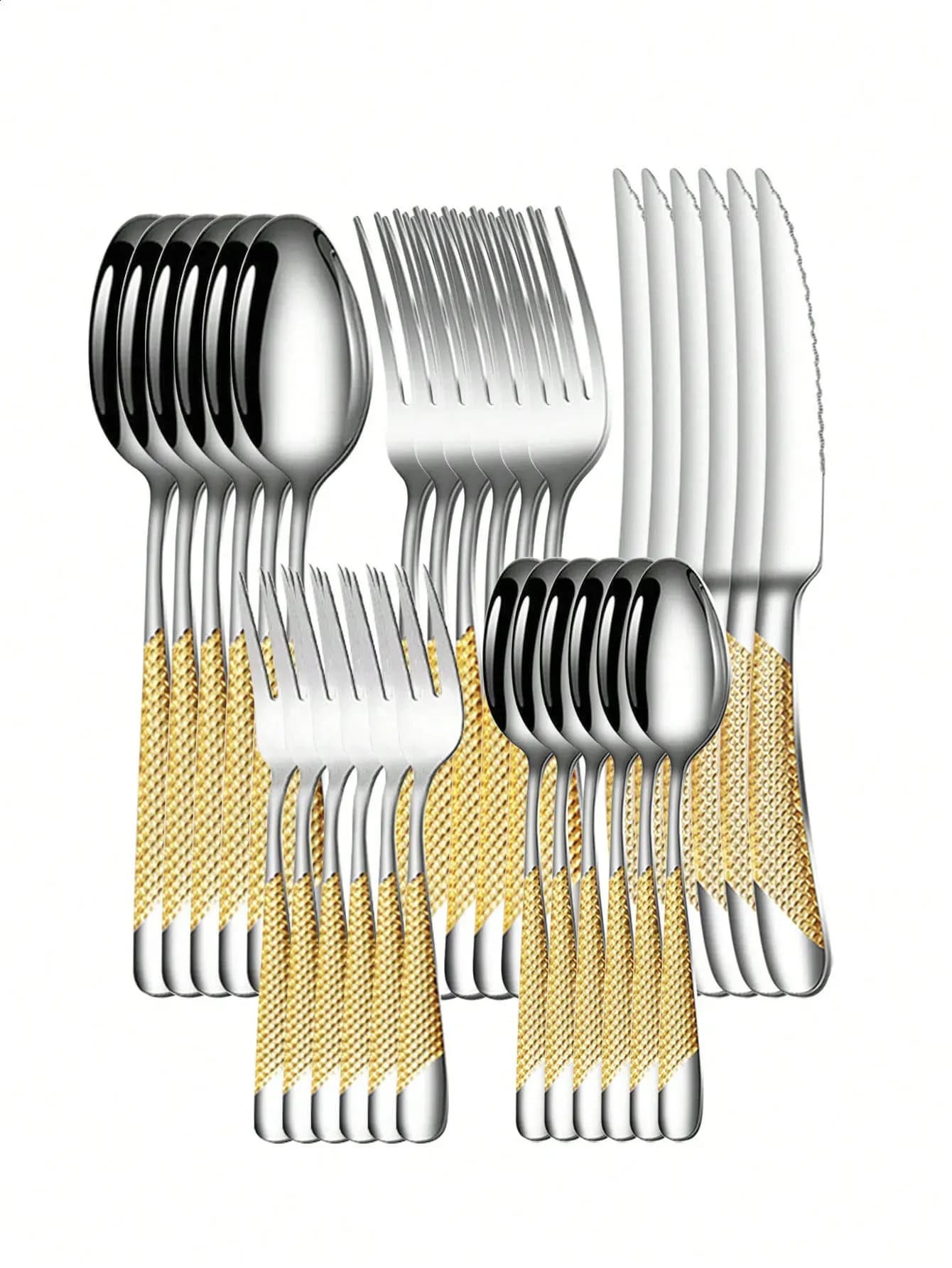 30-Piece Star Cutlery Set - Knives, Forks, Spoons, Elegant