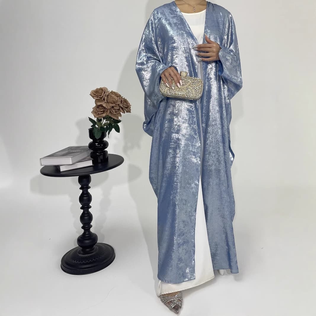 Women’s Clothing Muslim clothing reflective jacket solid color long skirt dress