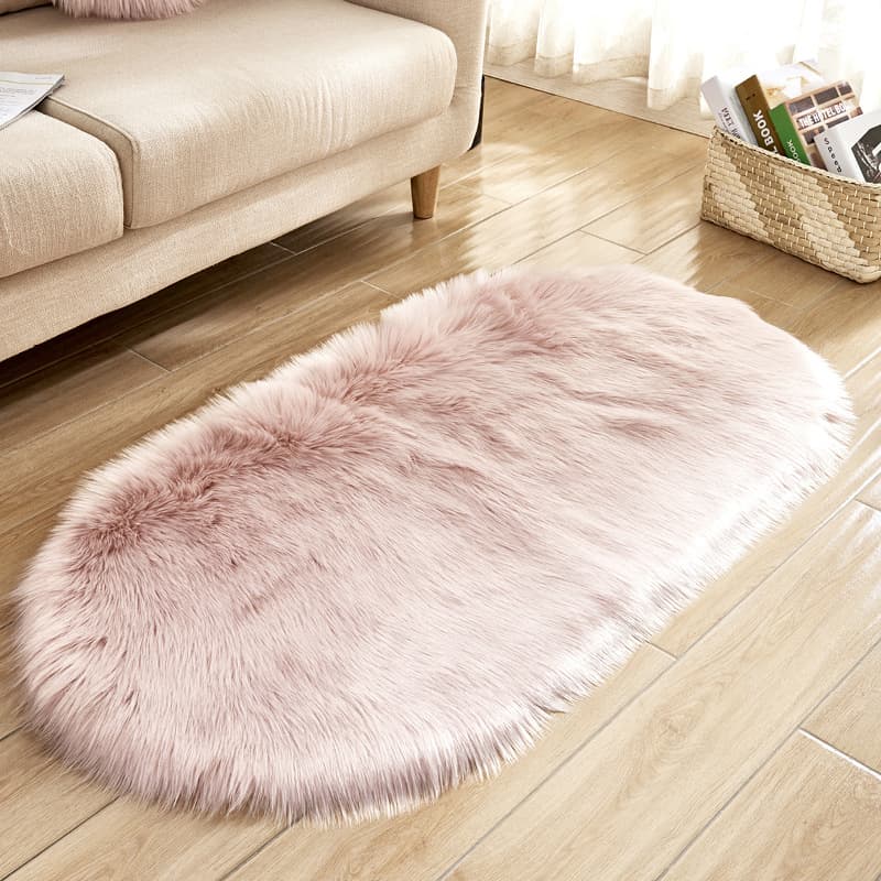 Oval Household Carpet Home Bedroom Rug Door Sofa Foot Bathroom Mat