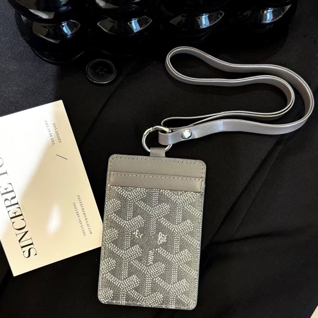 Porte-cartes d'étudiant avec cordon pour le cou et les repas de travail Dog Tooth