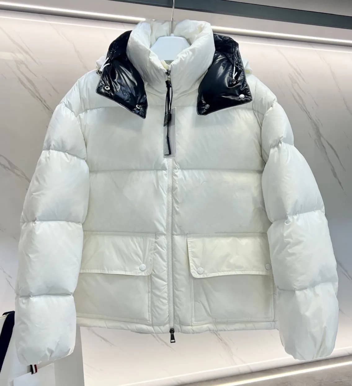 Manteaux matelassés et parkas épais pour femmes, vestes d'extérieur de marque, veste en duvet chaude avec fermeture éclair de marque Matter Abbay