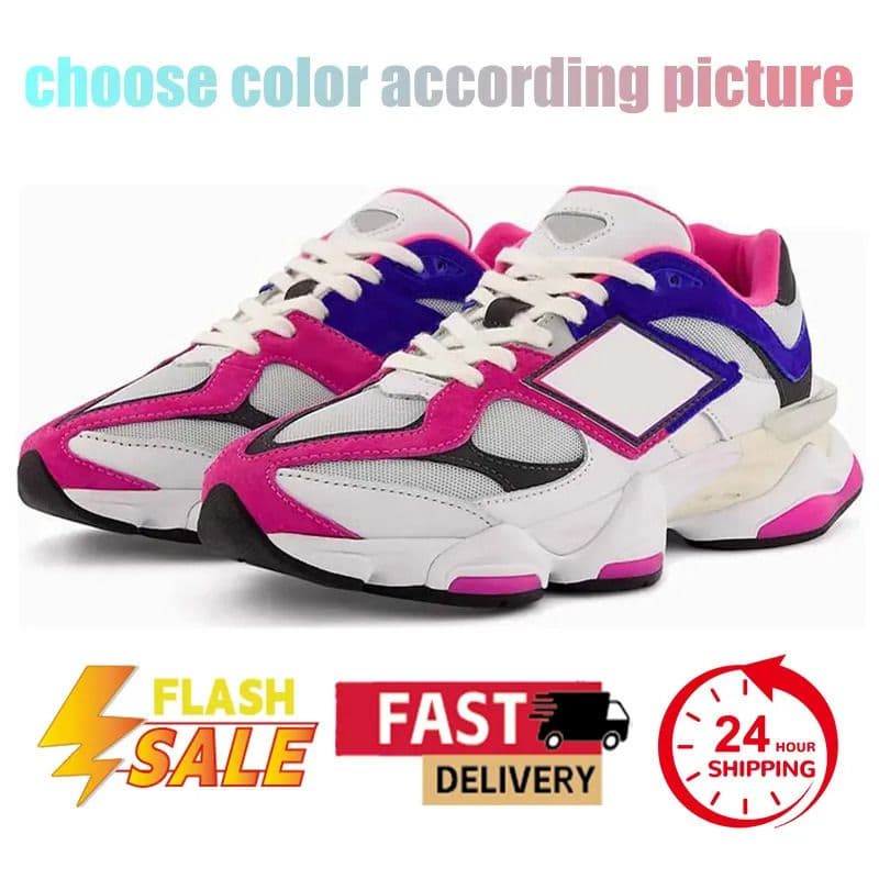 Chaussures de course New Balance 9060 Triple Black Blanc Bleu Rose Gris Marron Homme Femme Outdoor Trainers Baskets Pointures 36-46