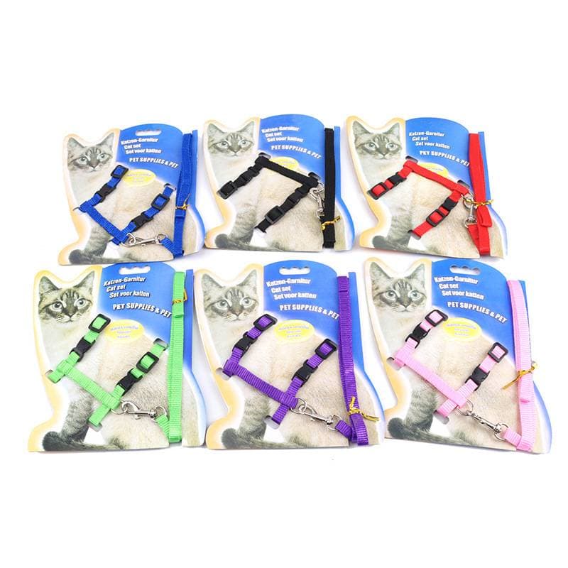 CAT LEASH, T-SHAPED DESIGN CAT COLLAR, COMFORTABLE AND DURABLE, A MUST-HAVE FOR PET TRAVEL