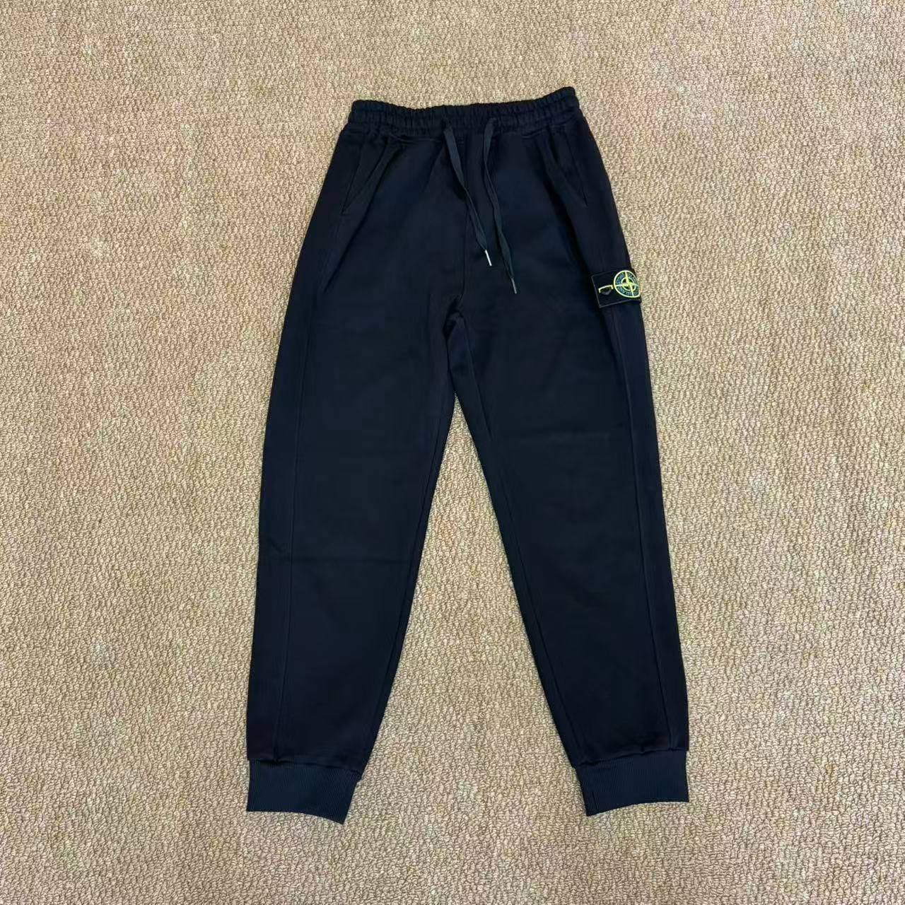 Ensemble de survêtement décontracté à capuche pour homme Stone Island, 2 pièces, sweat-shirt à capuche et pantalon de jogging, en maille douce,