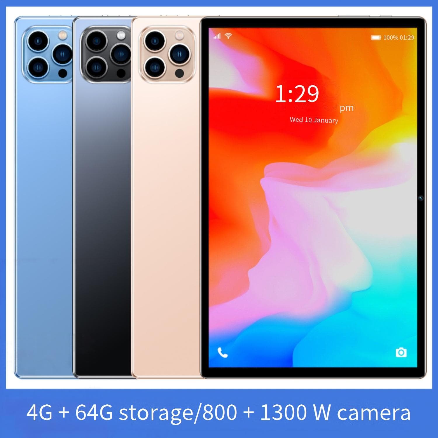 Tablets P60 New Android 10 Inch Tablet Computer Eight Core 4G Full Network 5GWIFI
