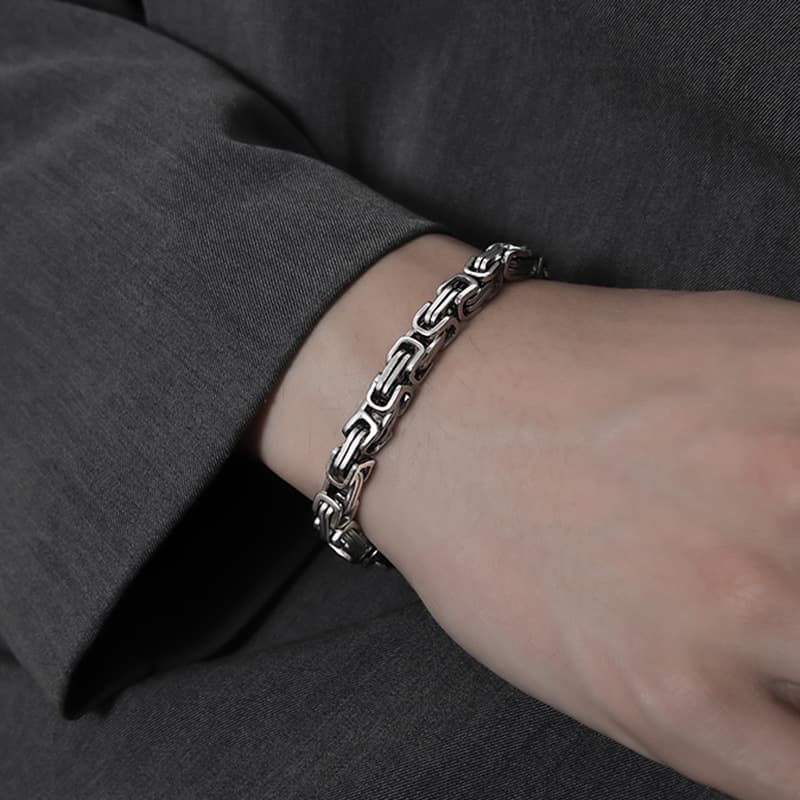 for men, high end personality, simple emperor chain, versatile keel niche round chain